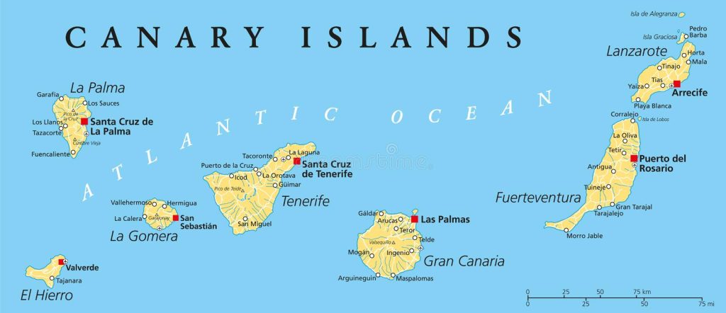 mappa Isole Canarie - consulenze web marketing, loghi, siti internet e SEO