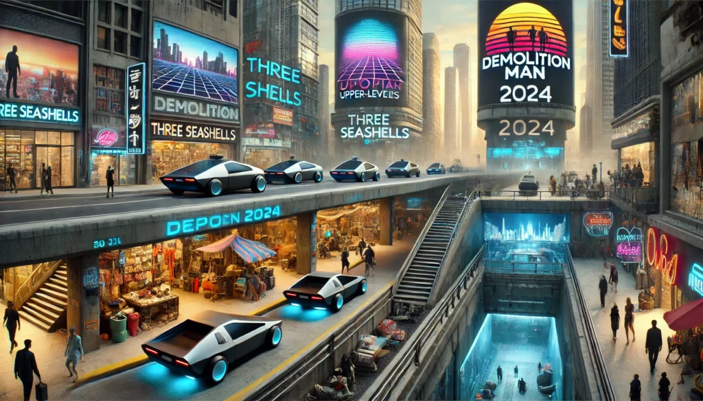 Le AI viste attraverso Demolition Man e Il mondo nuovo - città del futuro con auto a guida autonoma
